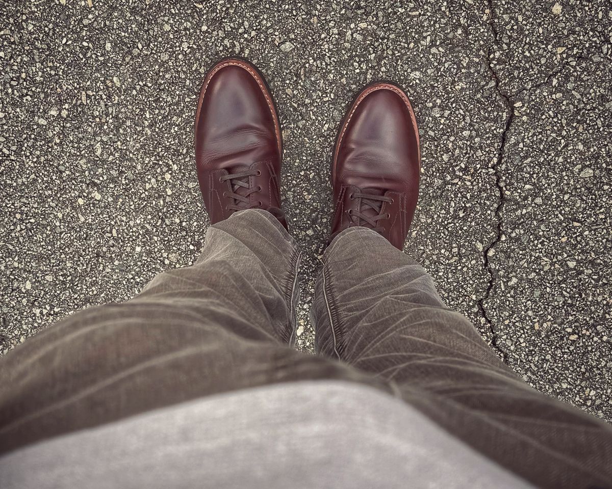 Photo by BootScootBougie on November 26, 2025 of the Thursday President in Brown Thursday Chrome.