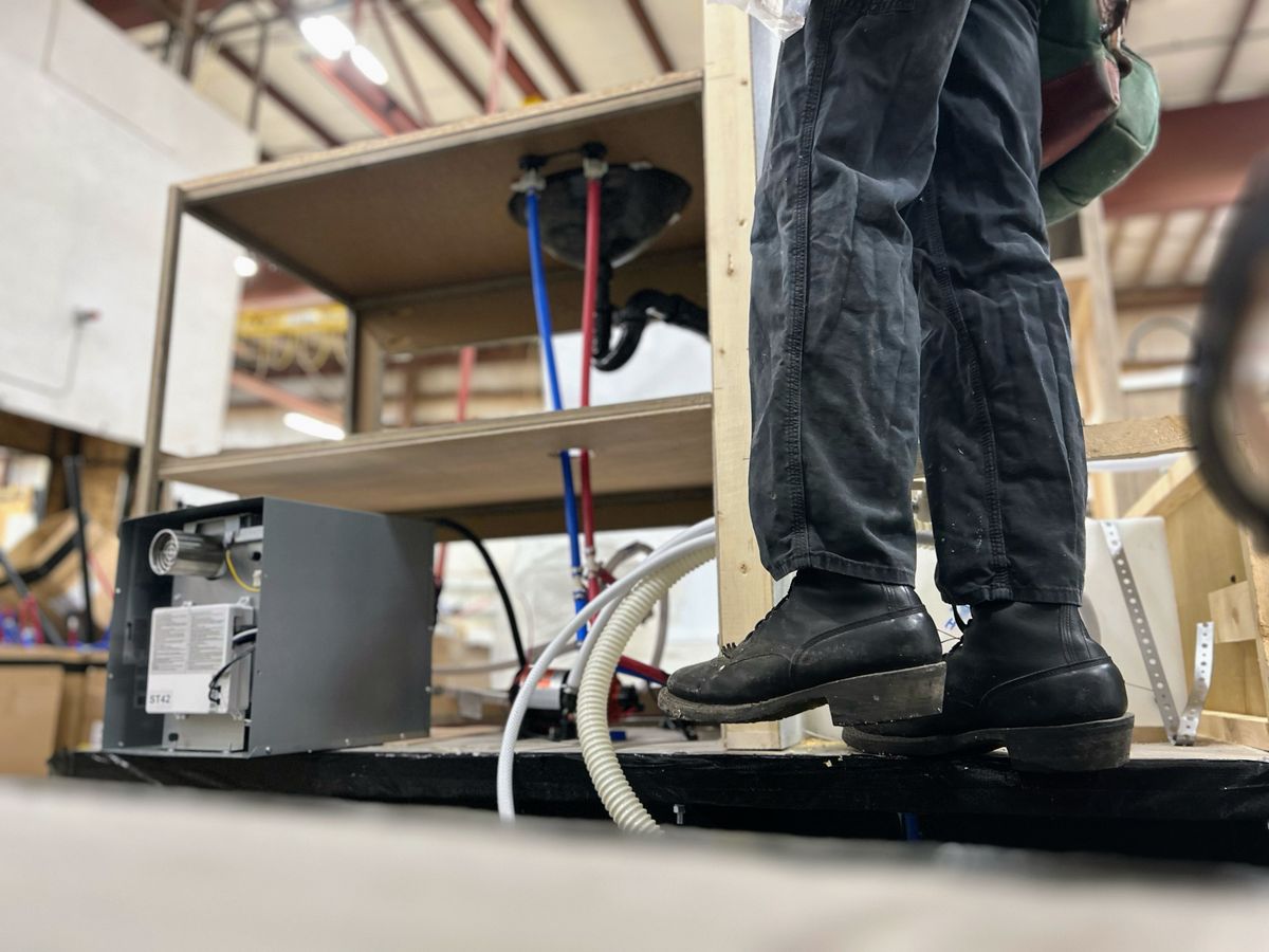 Photo by BlueAnarchy on November 3, 2025 of the White's Whites / X Rose Anvil Drifter 3.0 in Seidel Bloodcore.