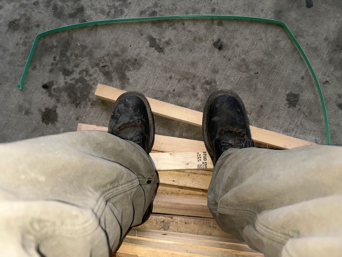 Photo by BlueAnarchy on December 18, 2025 of the White's Whites / X Rose Anvil Drifter 3.0 in Seidel Bloodcore.