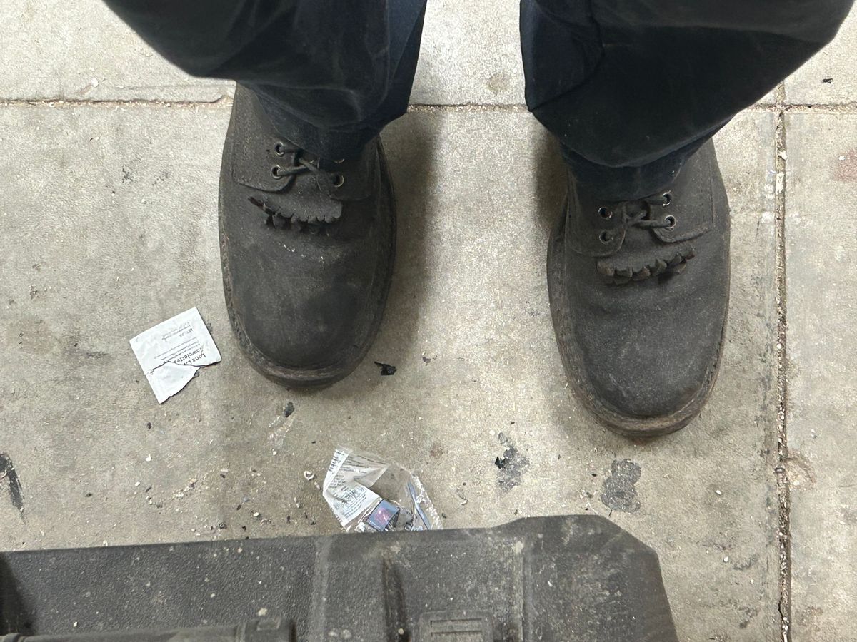 Photo by BlueAnarchy on February 18, 2026 of the White's Whites / X Rose Anvil Drifter 3.0 in Seidel Bloodcore.