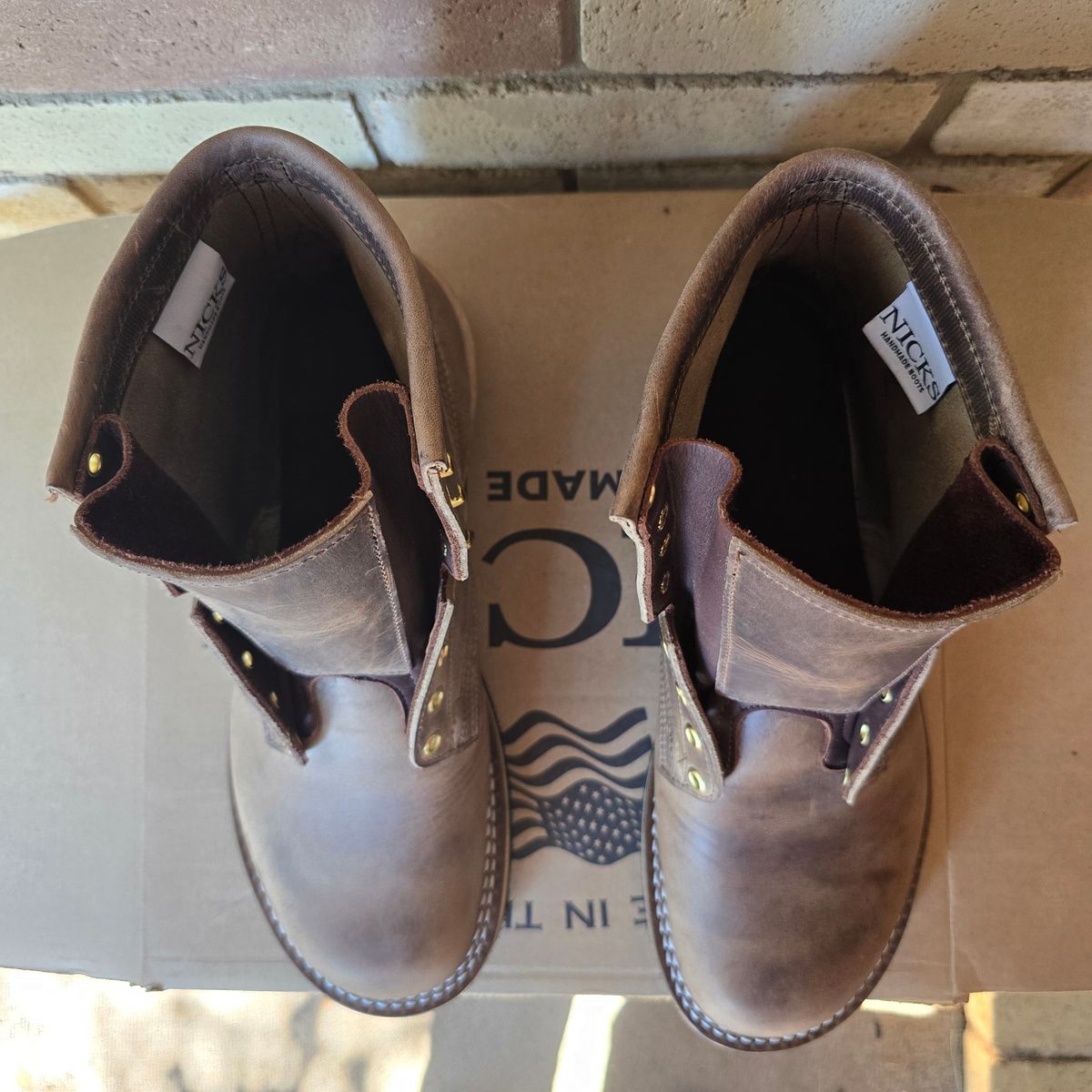 Photo by Aurora on November 2, 2025 of the Nicks Hd Lace Up in Predator Natural.