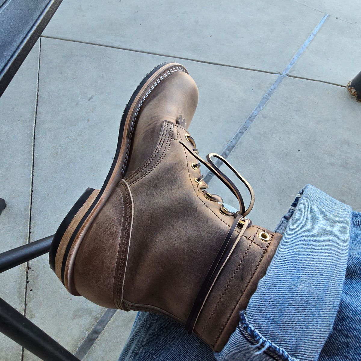 Photo by Aurora on November 2, 2025 of the Nicks Hd Lace Up in Predator Natural.