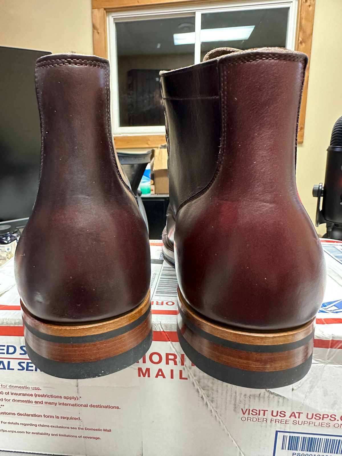 Photo by ds on March 7, 2025 of the Viberg Service Boot in Horween Color 8 Chromexcel.