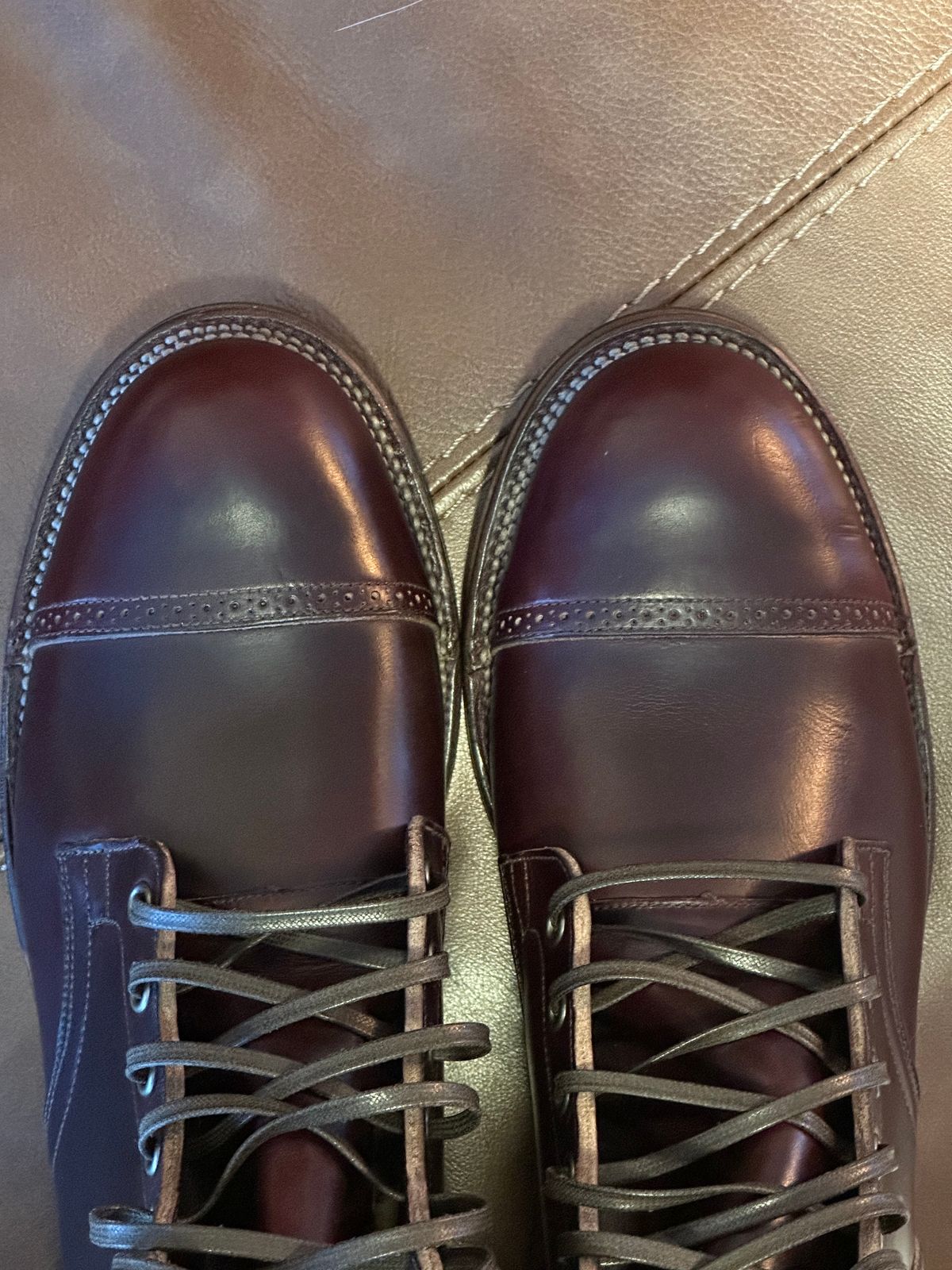 Photo by ds on March 7, 2025 of the Viberg Service Boot in Horween Color 8 Chromexcel.