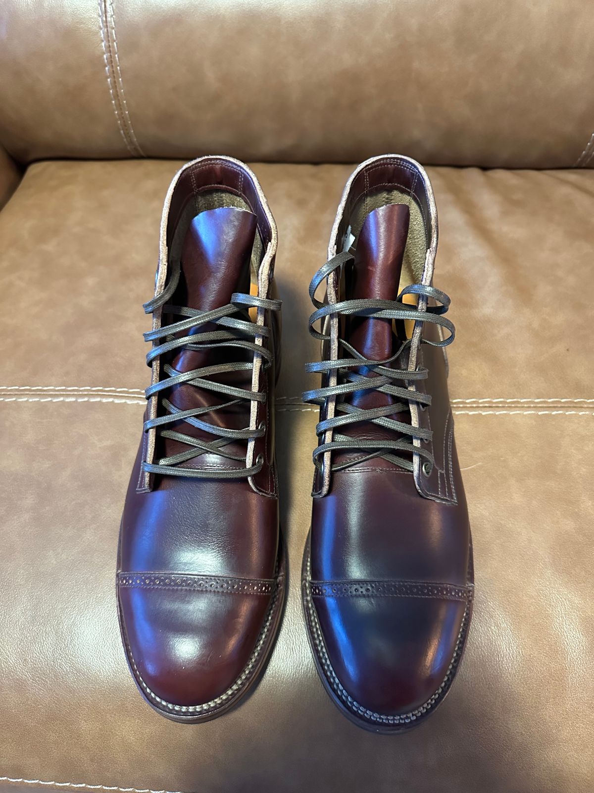 Photo by ds on March 7, 2025 of the Viberg Service Boot in Horween Color 8 Chromexcel.