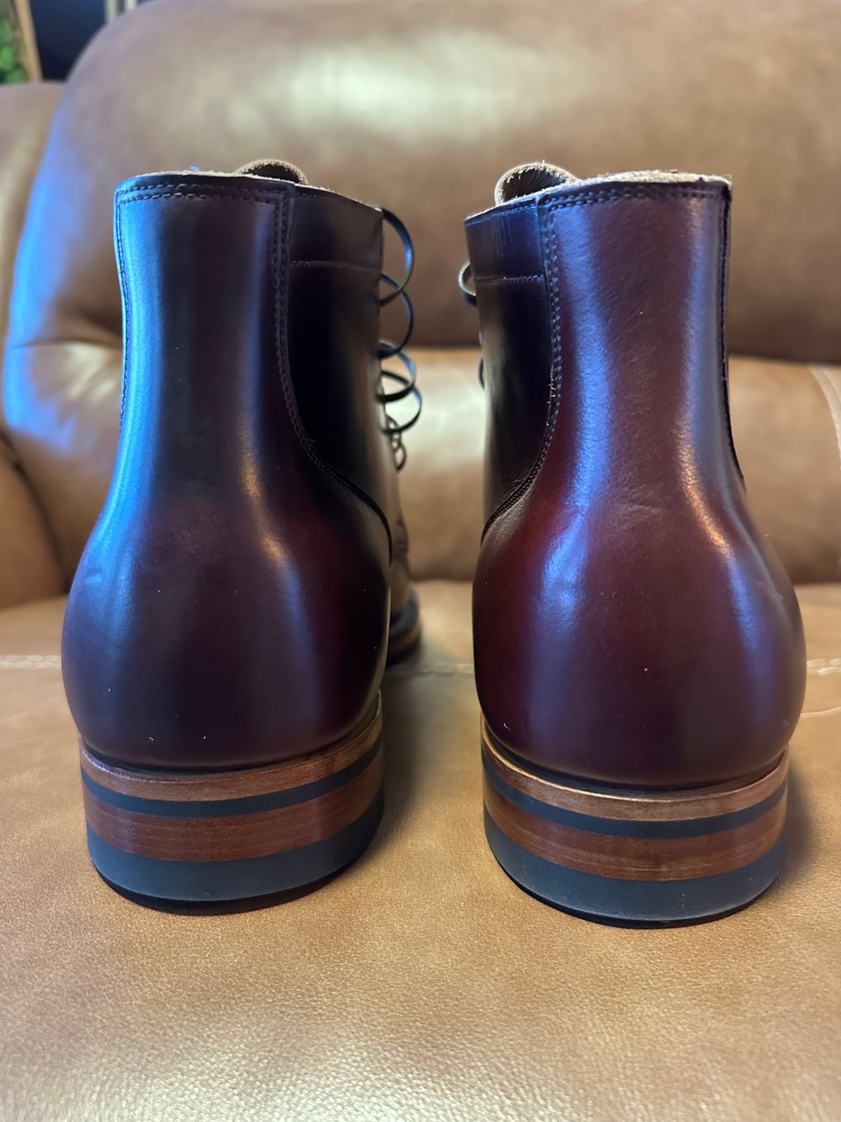 Photo by ds on March 7, 2025 of the Viberg Service Boot in Horween Color 8 Chromexcel.