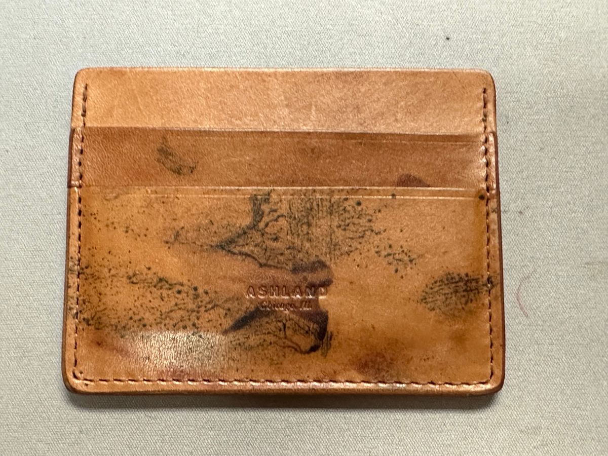 Photo by ds on December 2, 2024 of the Ashland Leather Frank The Enforcer in Horween Color 8 Shell Cordovan Reverse.