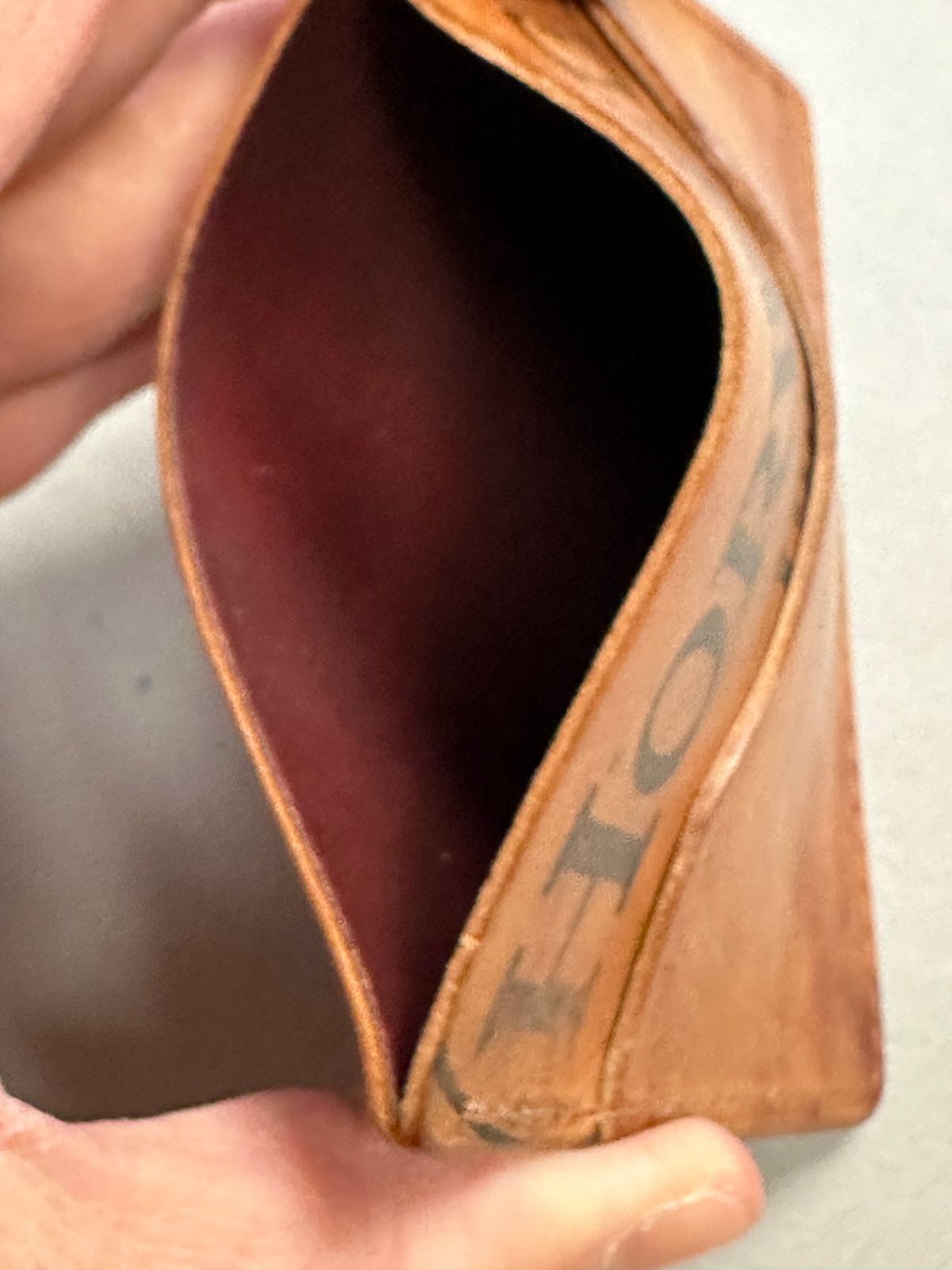 Photo by ds on December 2, 2024 of the Ashland Leather Frank The Enforcer in Horween Color 8 Shell Cordovan Reverse.