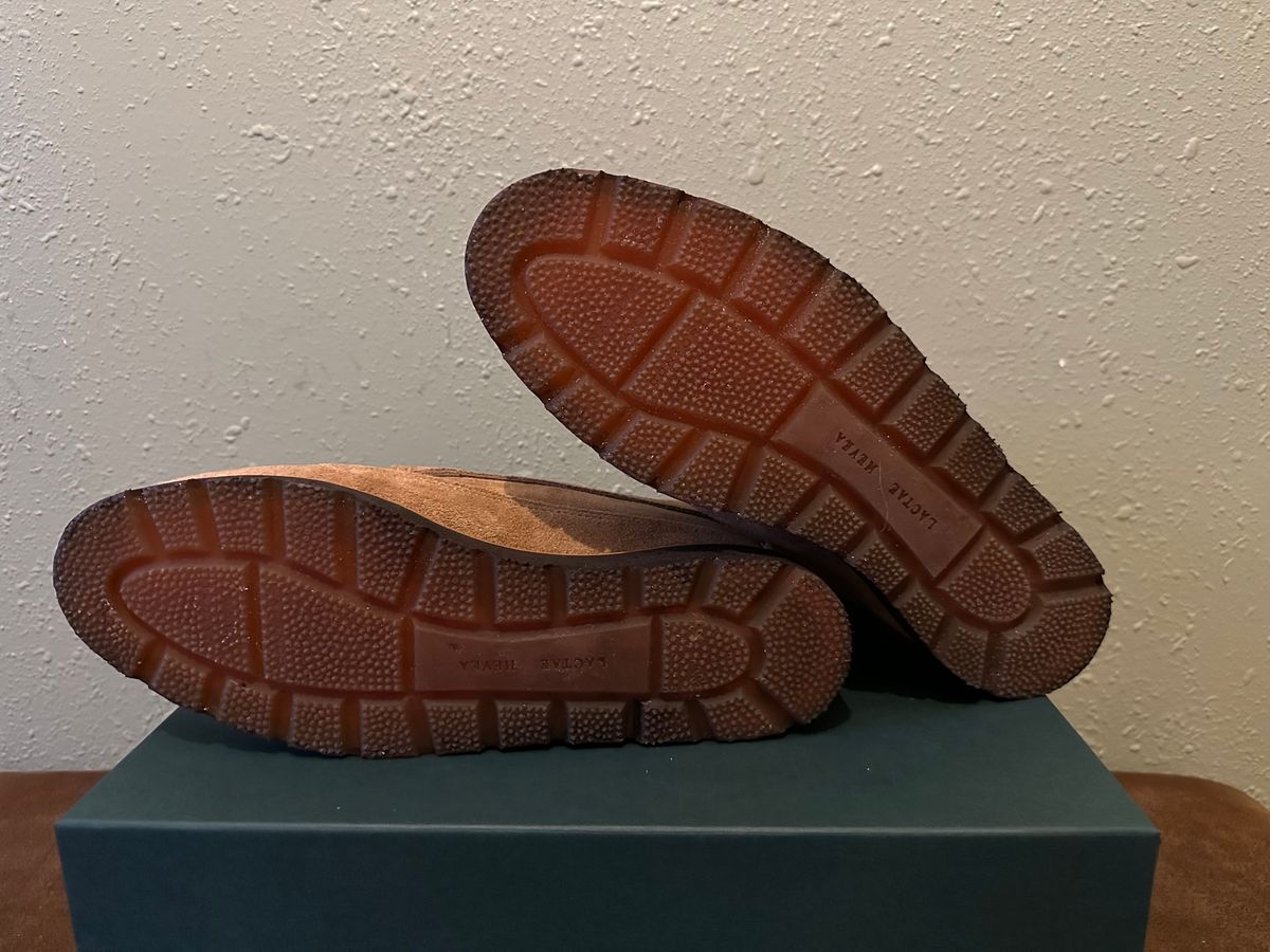 Photo by ds on February 6, 2025 of the Rancourt & Co. Harrison Boot in Horween Khaki Orion.