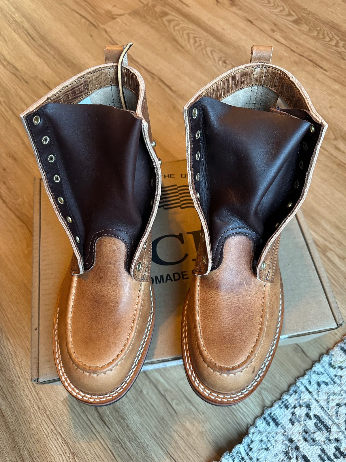 Photo by ds on August 5, 2024 of the Nicks MTO in Horween Natural Dublin.