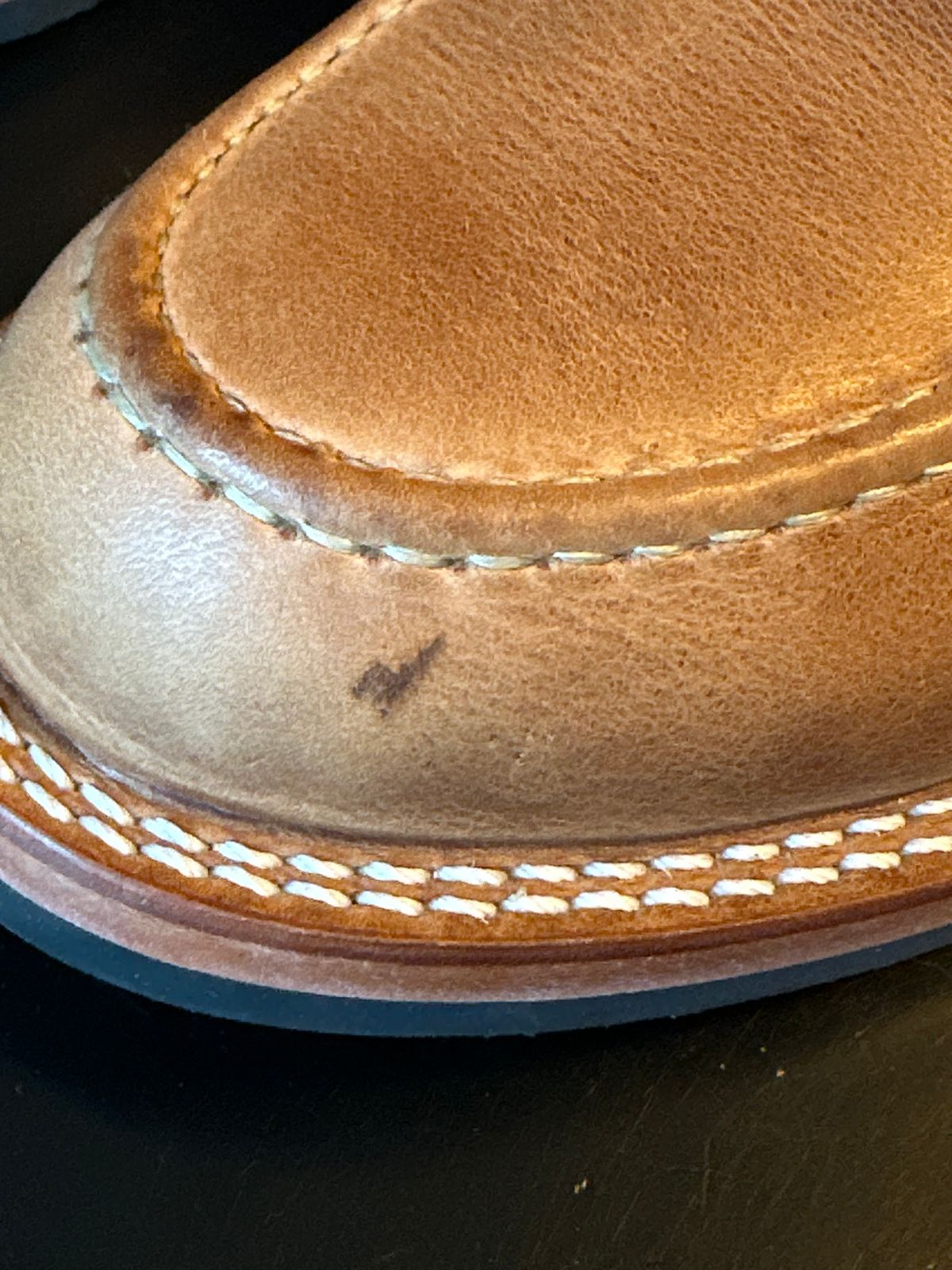Photo by ds on August 5, 2024 of the Nicks MTO in Horween Natural Dublin.