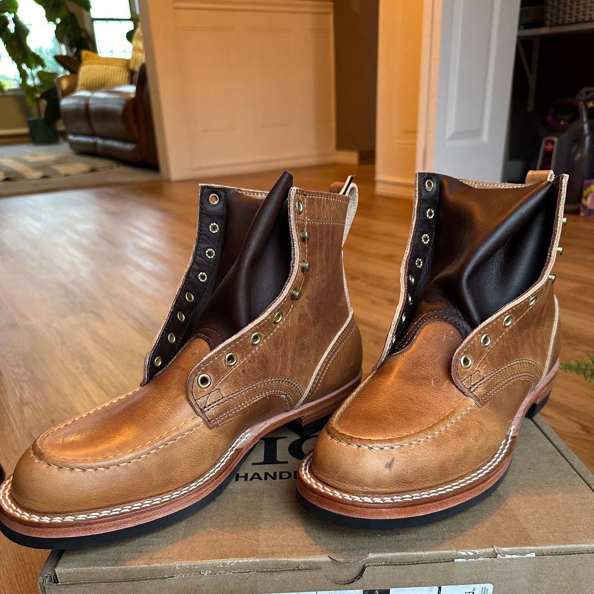 Photo by ds on August 5, 2024 of the Nicks MTO in Horween Natural Dublin.
