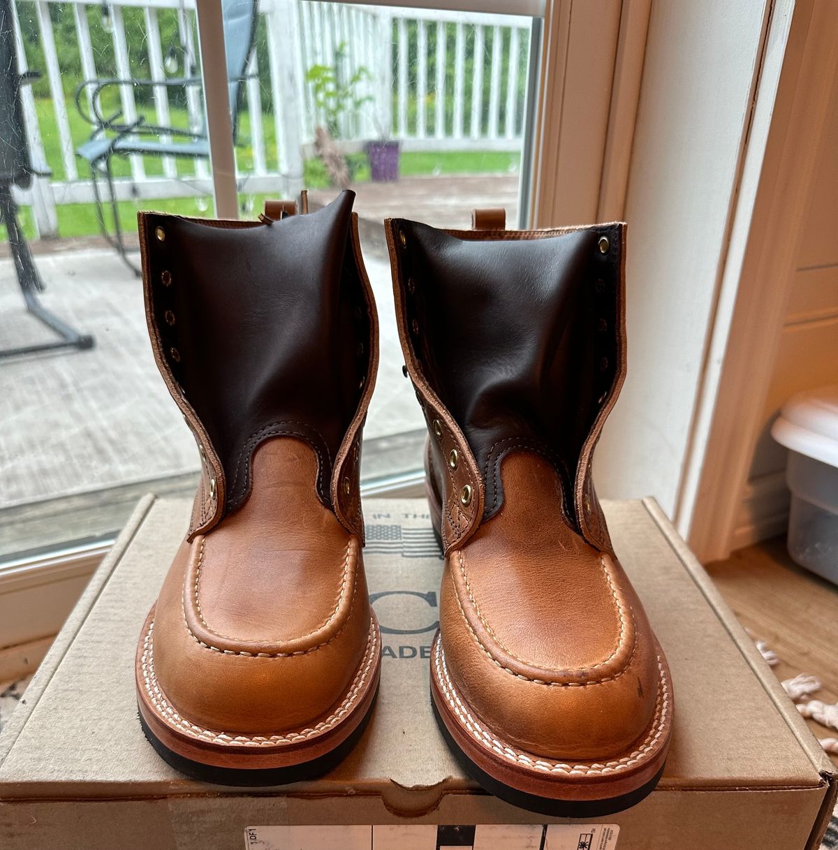 Photo by ds on August 5, 2024 of the Nicks MTO in Horween Natural Dublin.
