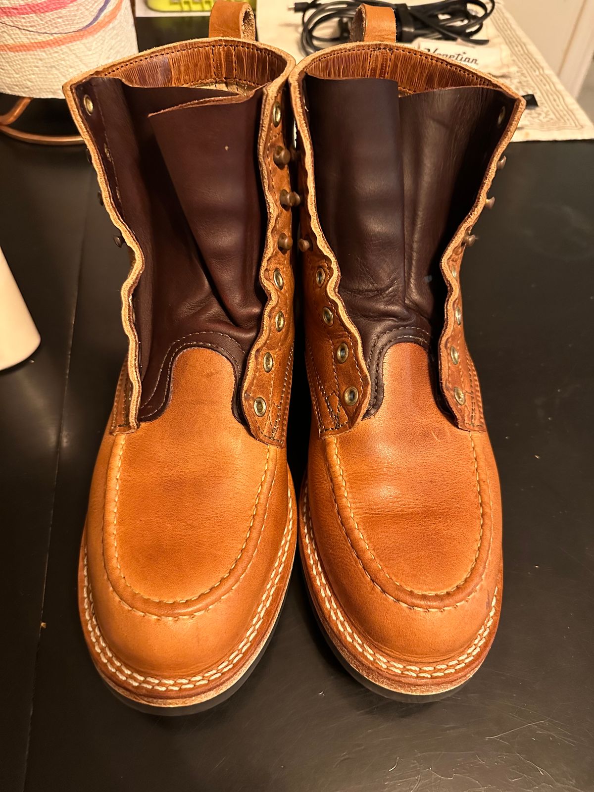Photo by ds on November 15, 2024 of the Nicks MTO in Horween Natural Dublin.