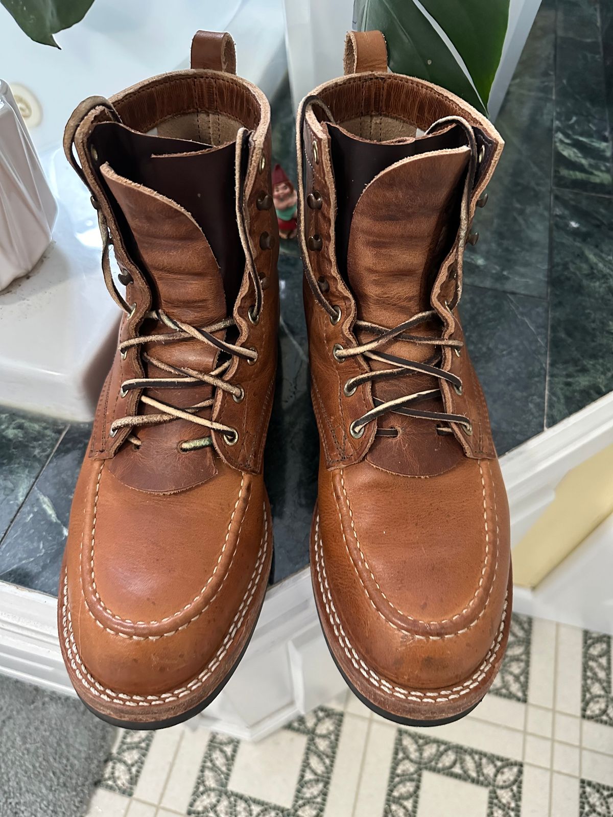 Photo by ds on March 8, 2025 of the Nicks MTO in Horween Natural Dublin.
