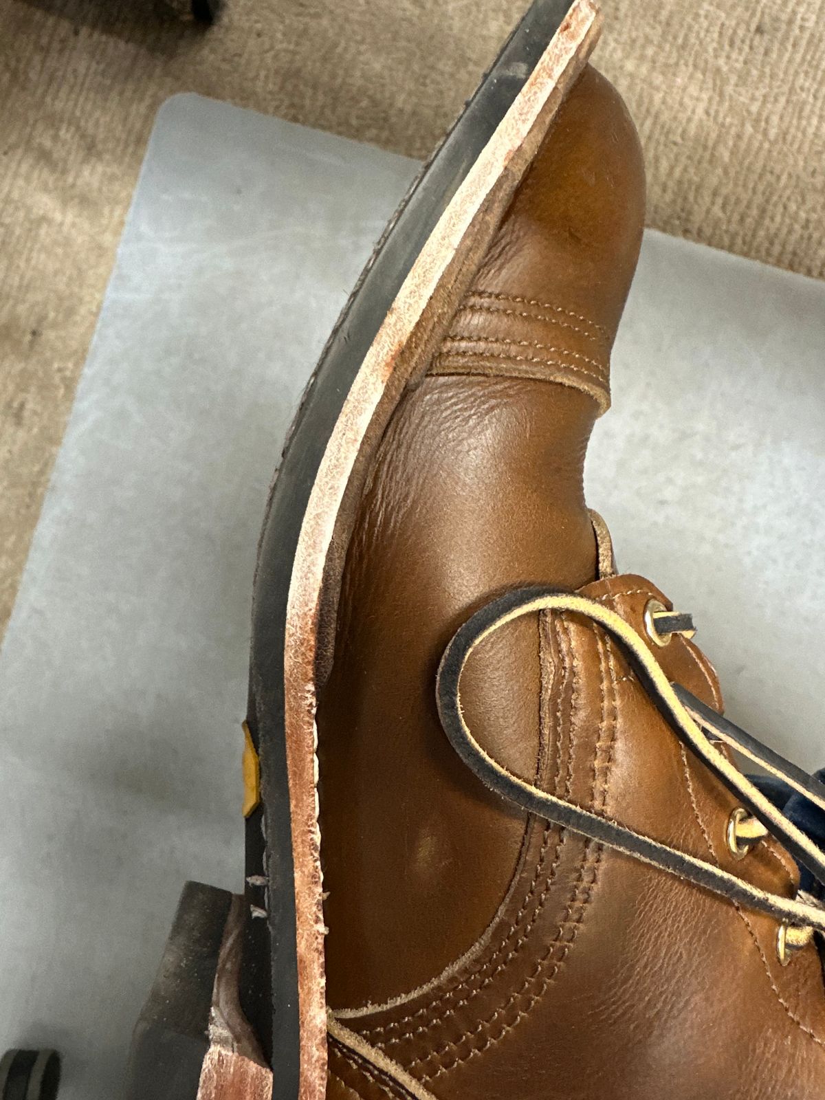 Photo by ds on March 5, 2025 of the Nicks x Parkhurst V3 in Horween Shackleton Cognac.