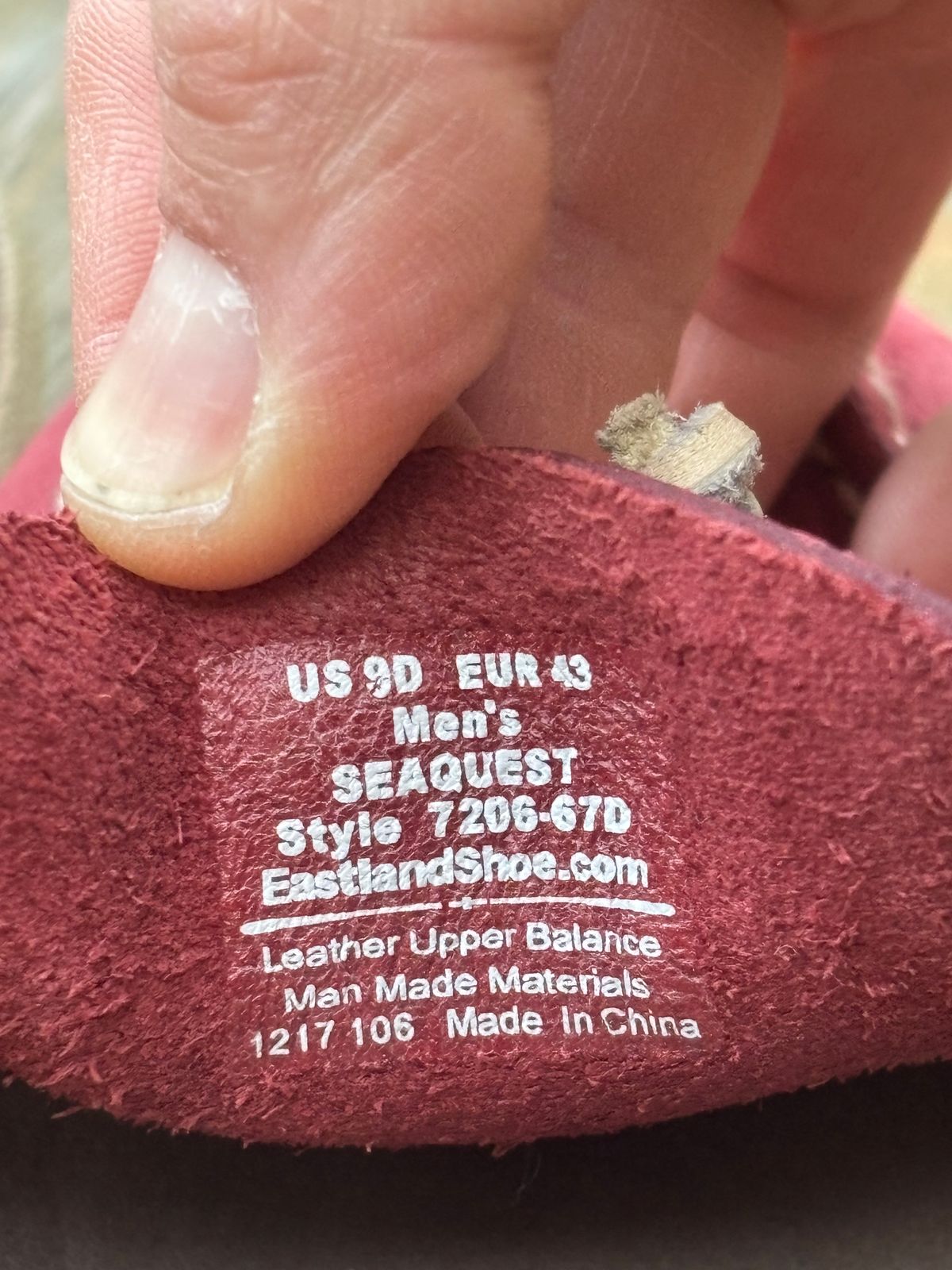 Photo by Sober_And_Faded on August 14, 2025 of the Eastland Seaquest in Red Shammy.