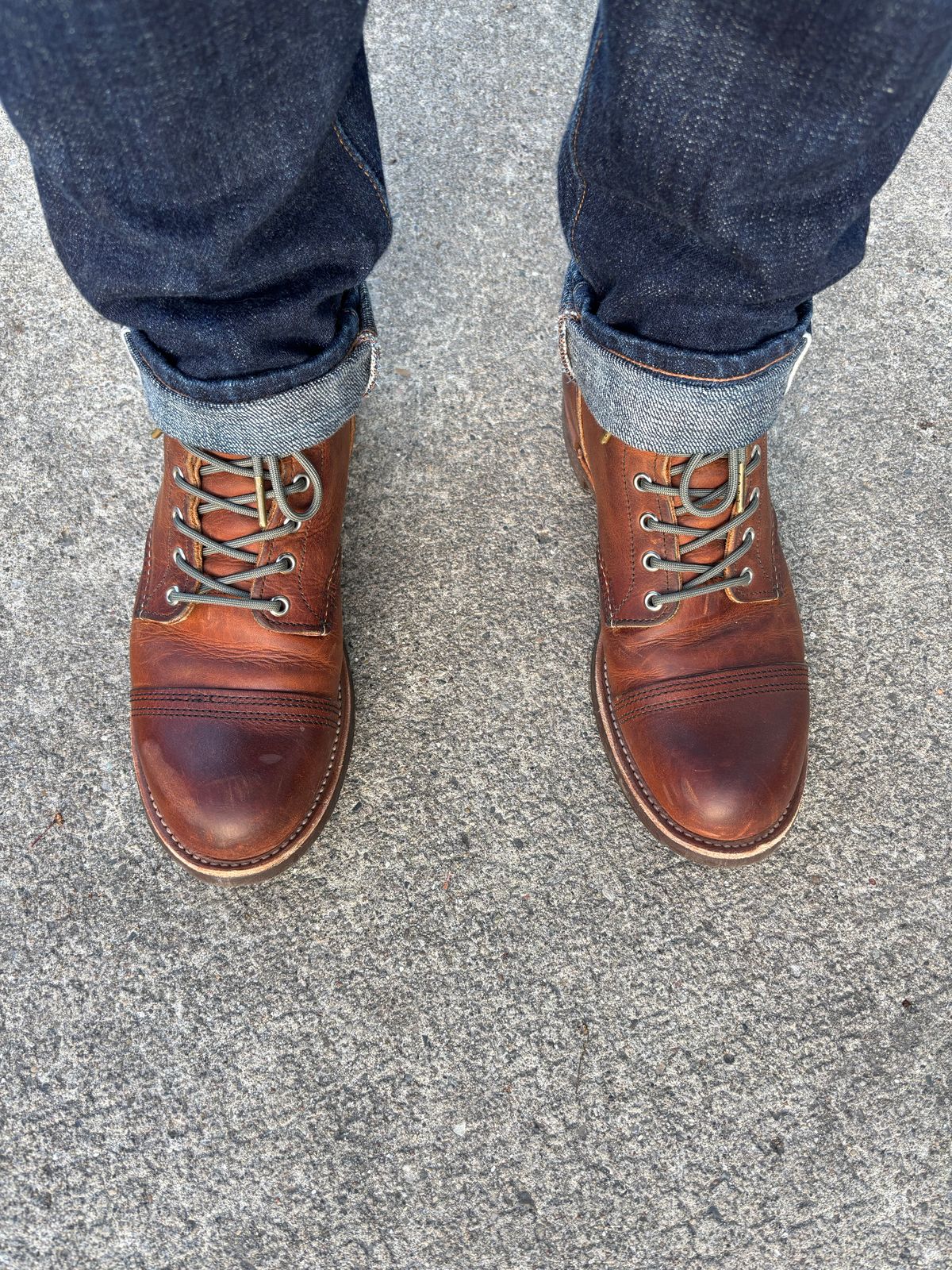 Photo by Sober_And_Faded on May 11, 2026 of the Red Wing Iron Ranger in S.B. Foot Copper Rough and Tough.