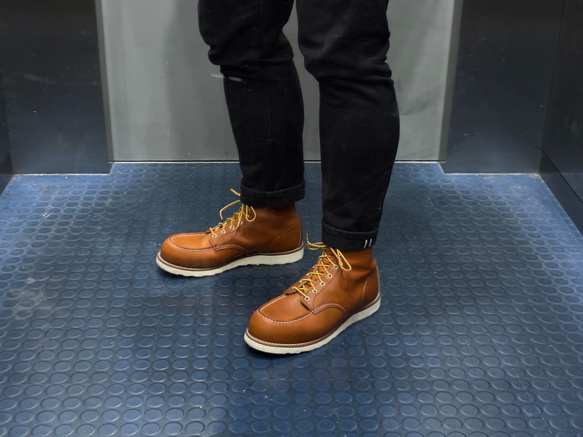 Photo by SteamedBun on July 18, 2025 of the Red Wing 6-Inch Classic Moc in S.B. Foot Oro Legacy.
