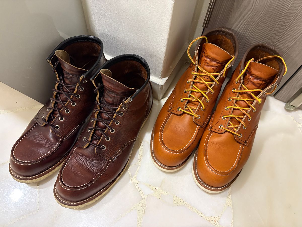 Photo by SteamedBun on July 27, 2025 of the Red Wing 6-Inch Classic Moc in S.B. Foot Oro Legacy.