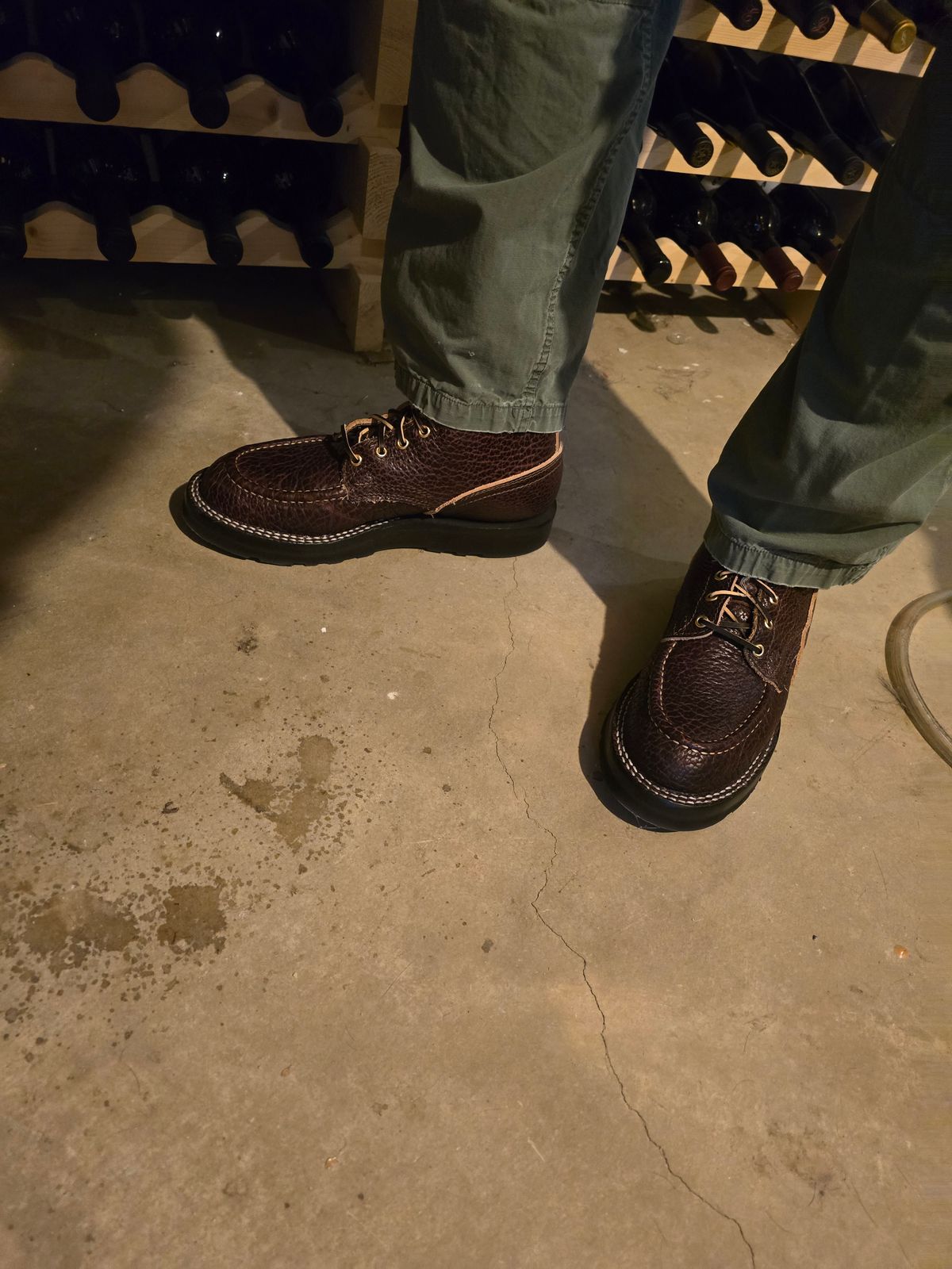 Photo by gtealcr on March 14, 2026 of the Nicks Wood Butcher in Horween Yellowstone #8.