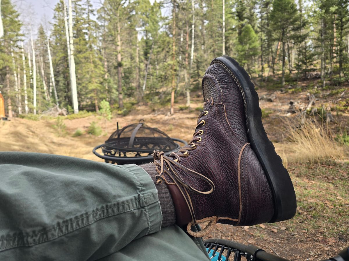 Photo by gtealcr on March 28, 2026 of the Nicks Wood Butcher in Horween Yellowstone #8.