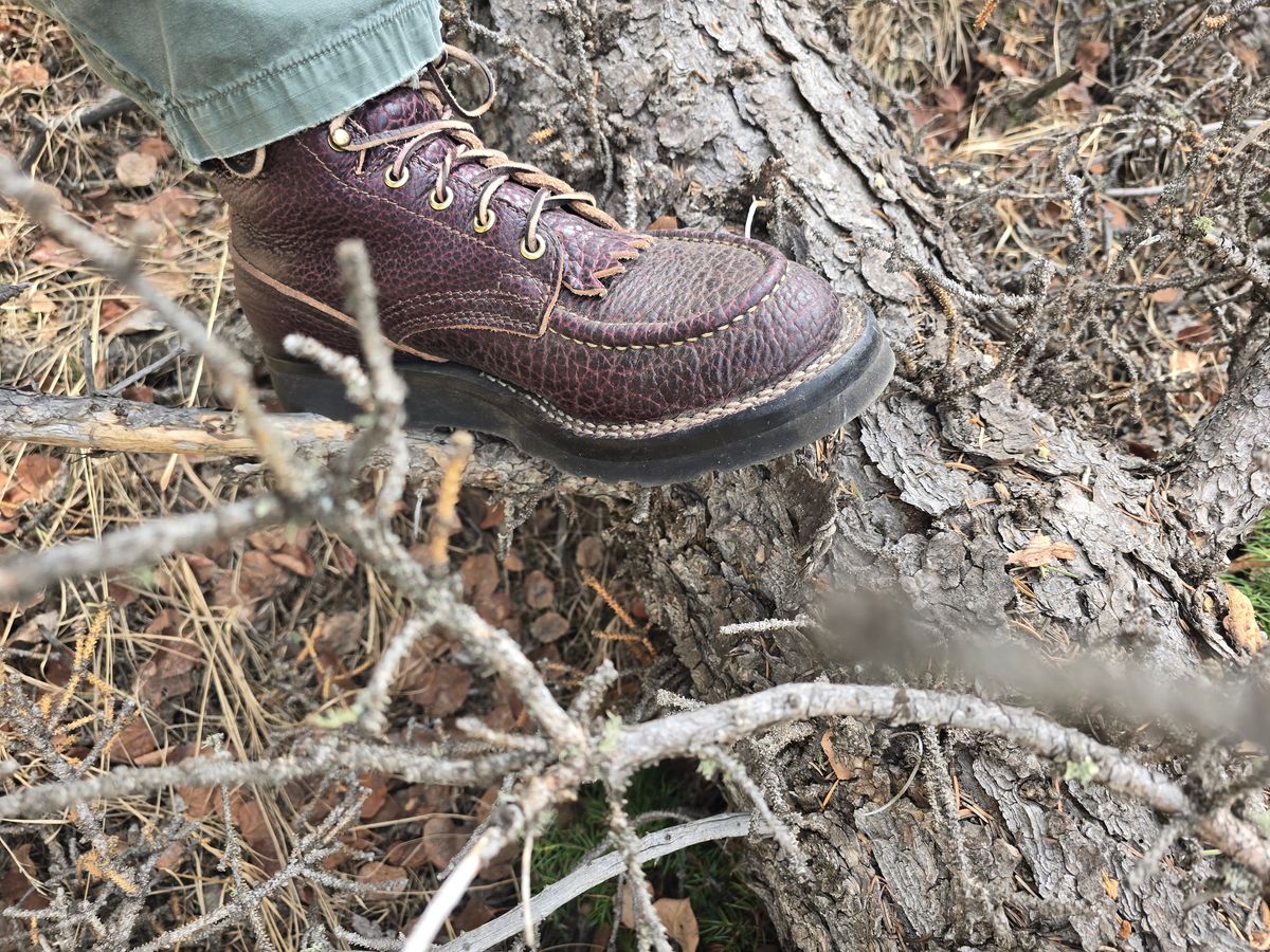Photo by gtealcr on March 29, 2026 of the Nicks Wood Butcher in Horween Yellowstone #8.