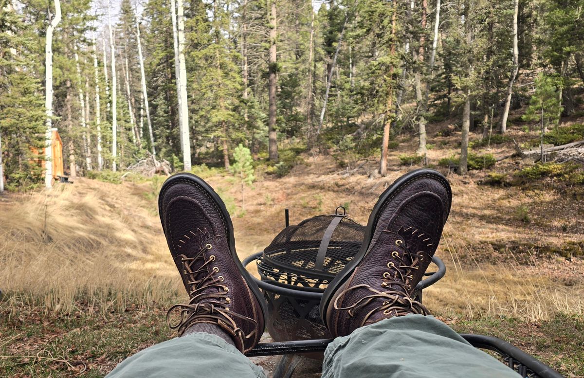 Photo by gtealcr on March 28, 2026 of the Nicks Wood Butcher in Horween Yellowstone #8.