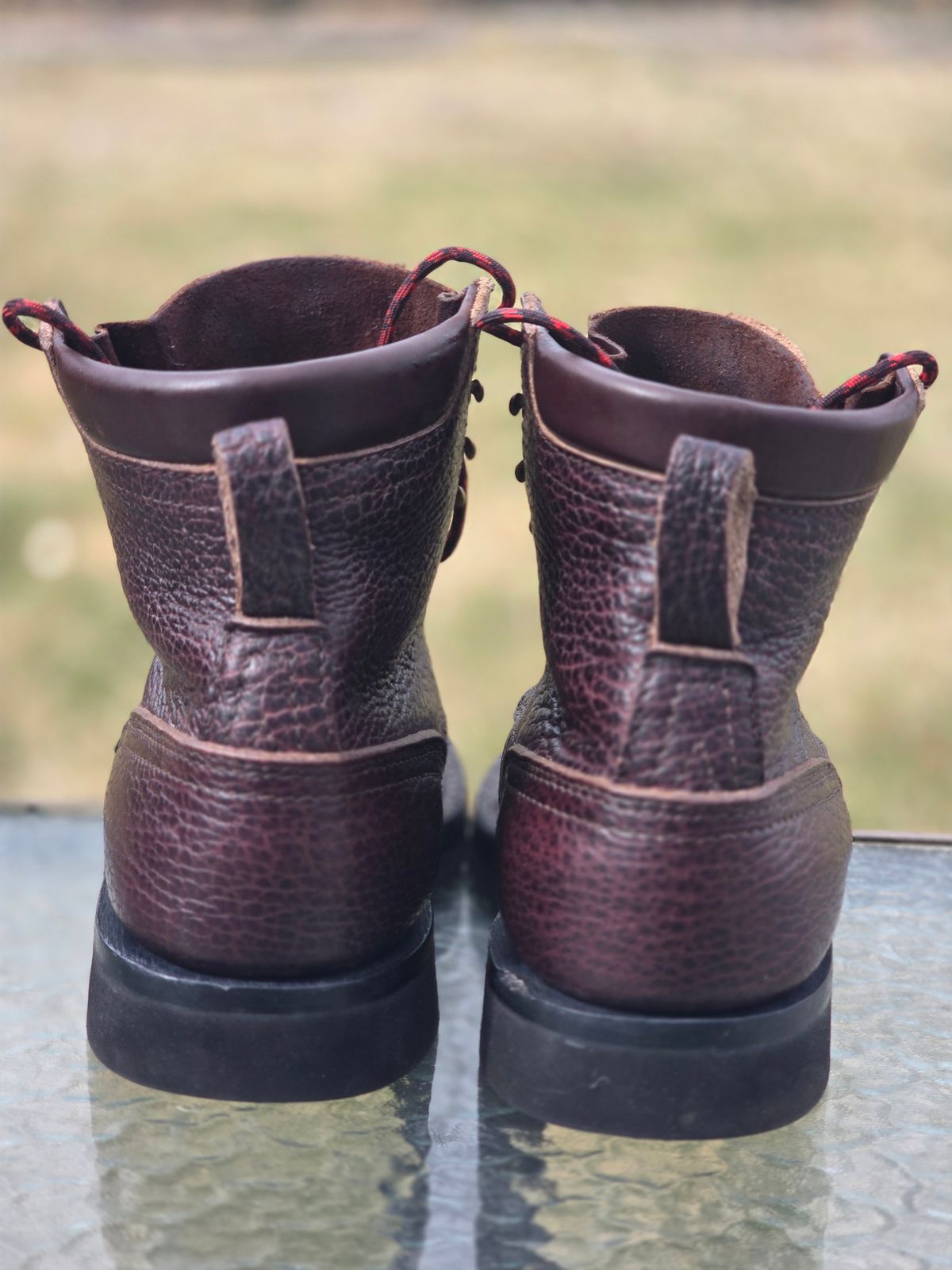 Photo by gtealcr on April 22, 2026 of the Nicks Wood Butcher in Horween Yellowstone #8.