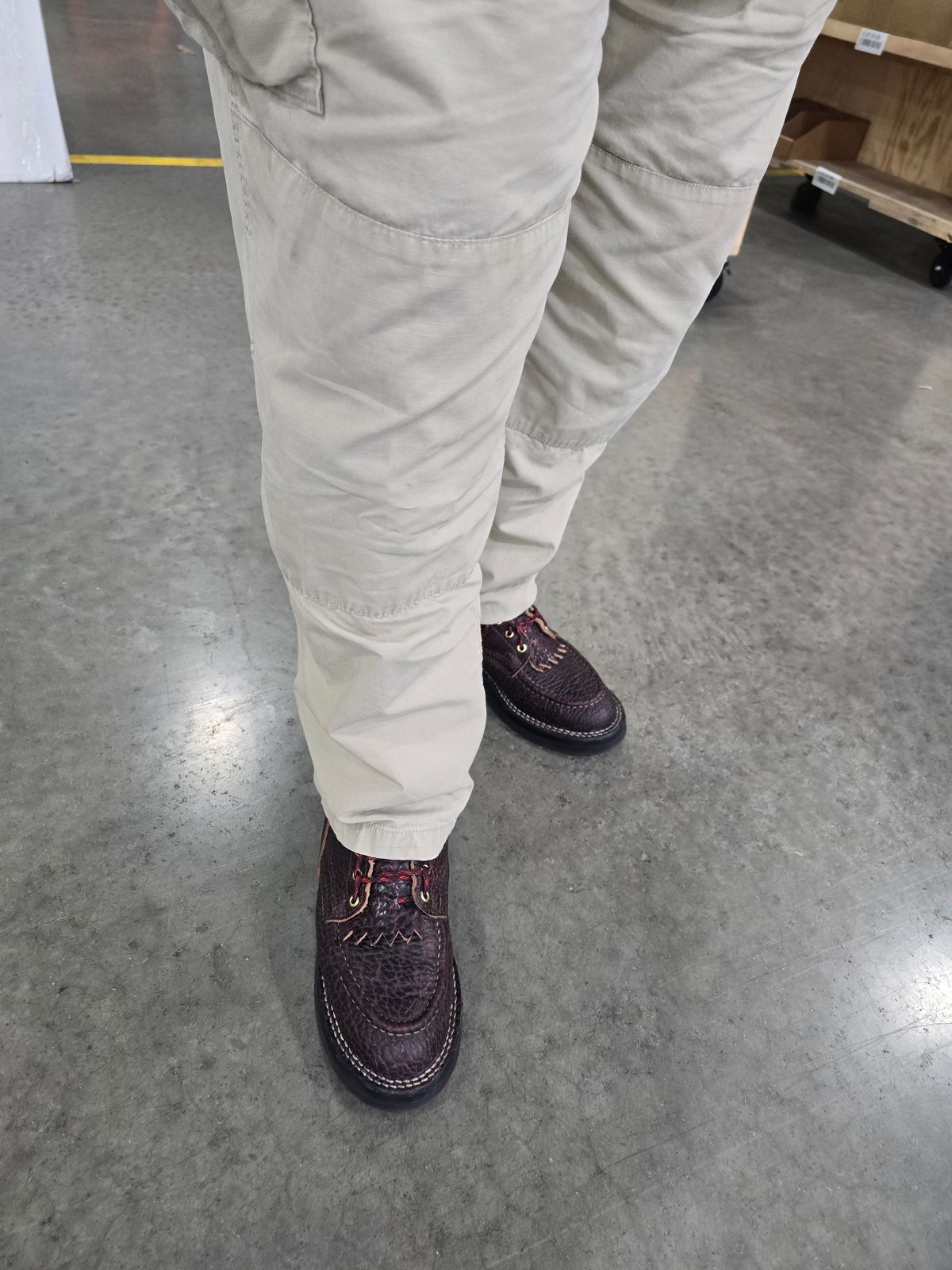 Photo by gtealcr on April 17, 2026 of the Nicks Wood Butcher in Horween Yellowstone #8.