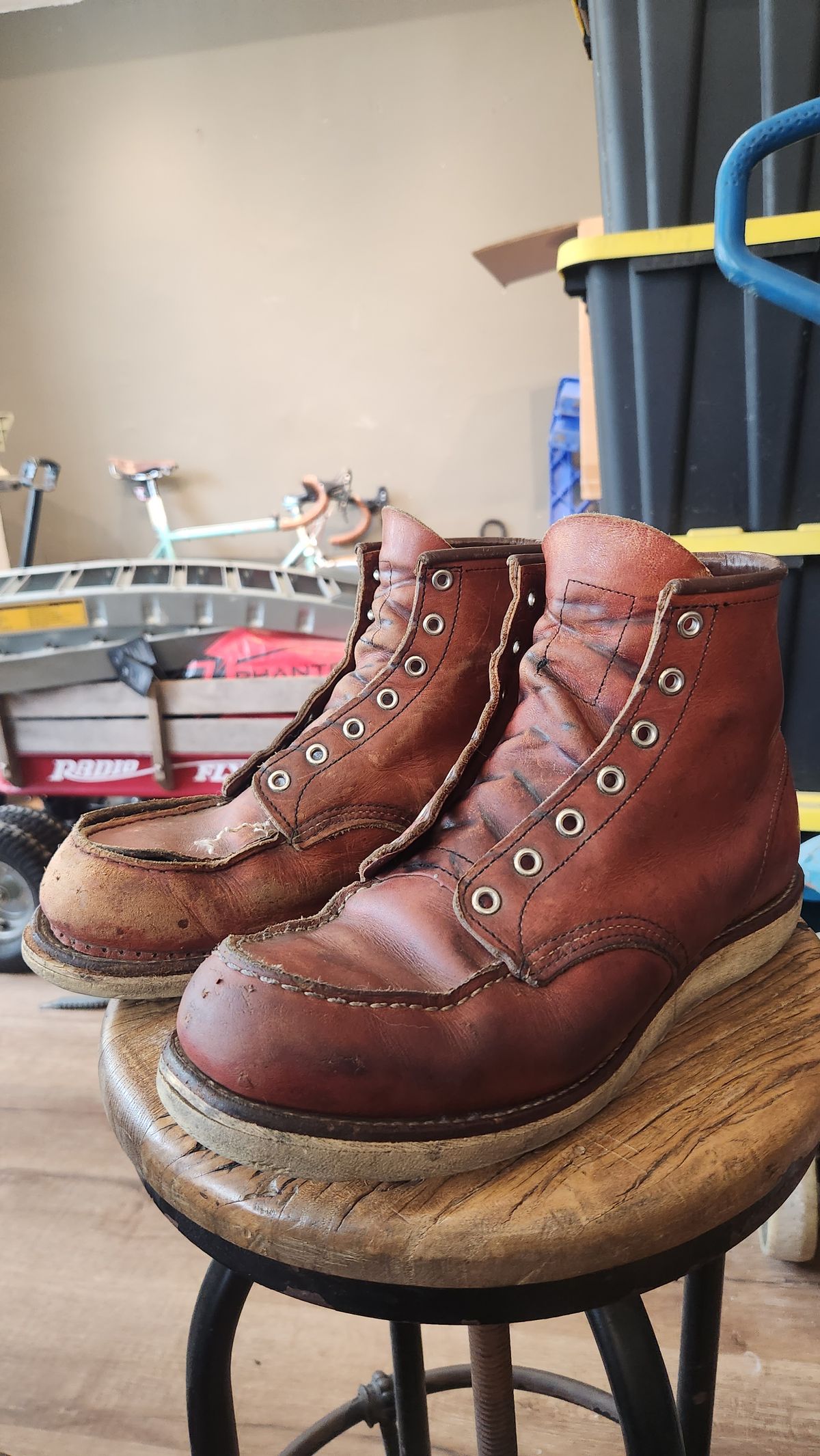 Photo by RUSTSPOT on May 11, 2024 of the Red Wing 6-Inch Classic Moc in S.B. Foot Oro-Russet Portage.