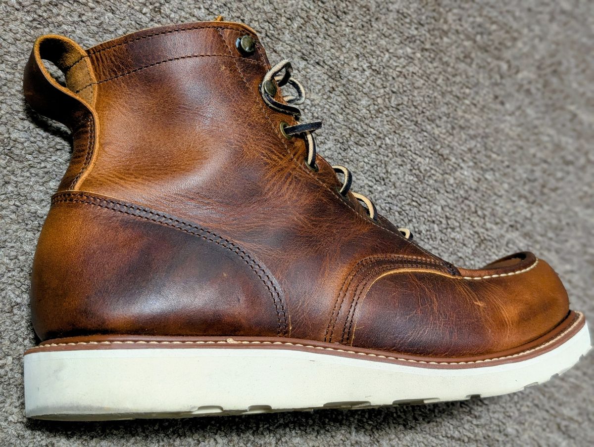 Photo by RustLust on November 22, 2025 of the Truman Moc Toe in Seidel Tobacco Snakebite.