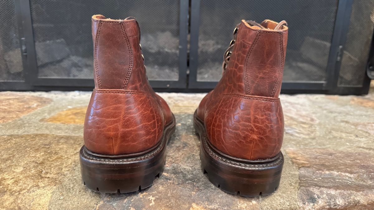 Photo by bigsmallies on November 1, 2024 of the Grant Stone Diesel Boot in Seidel Walnut Bison.