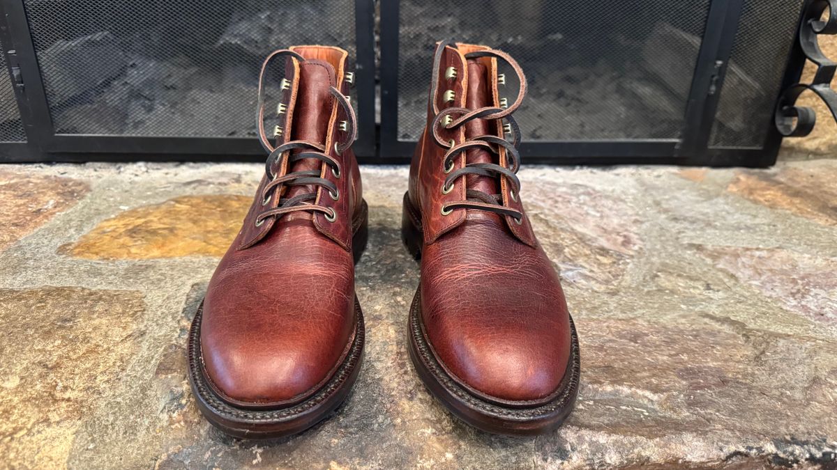 Photo by bigsmallies on November 1, 2024 of the Grant Stone Diesel Boot in Seidel Walnut Bison.