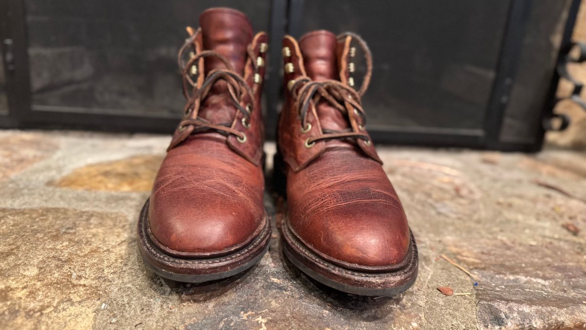 Photo by bigsmallies on November 24, 2024 of the Grant Stone Diesel Boot in Seidel Walnut Bison.