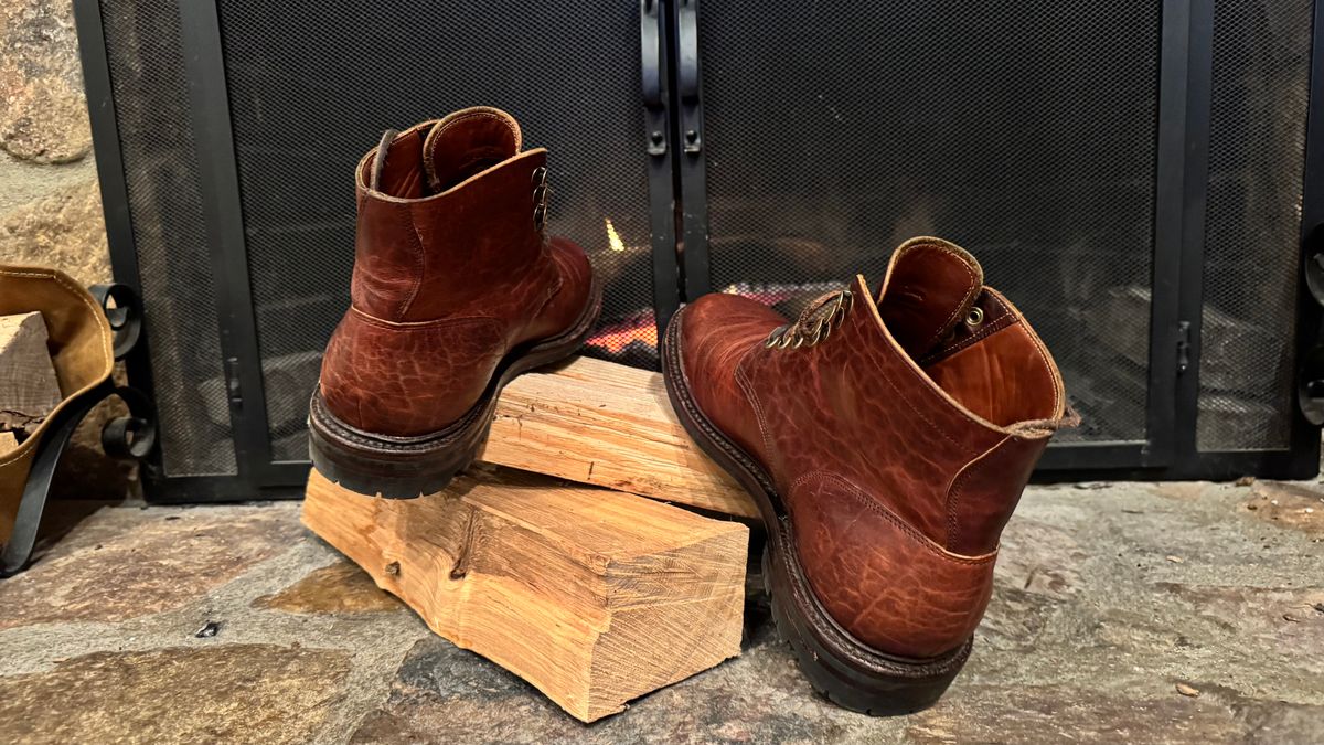 Photo by bigsmallies on January 5, 2025 of the Grant Stone Diesel Boot in Seidel Walnut Bison.