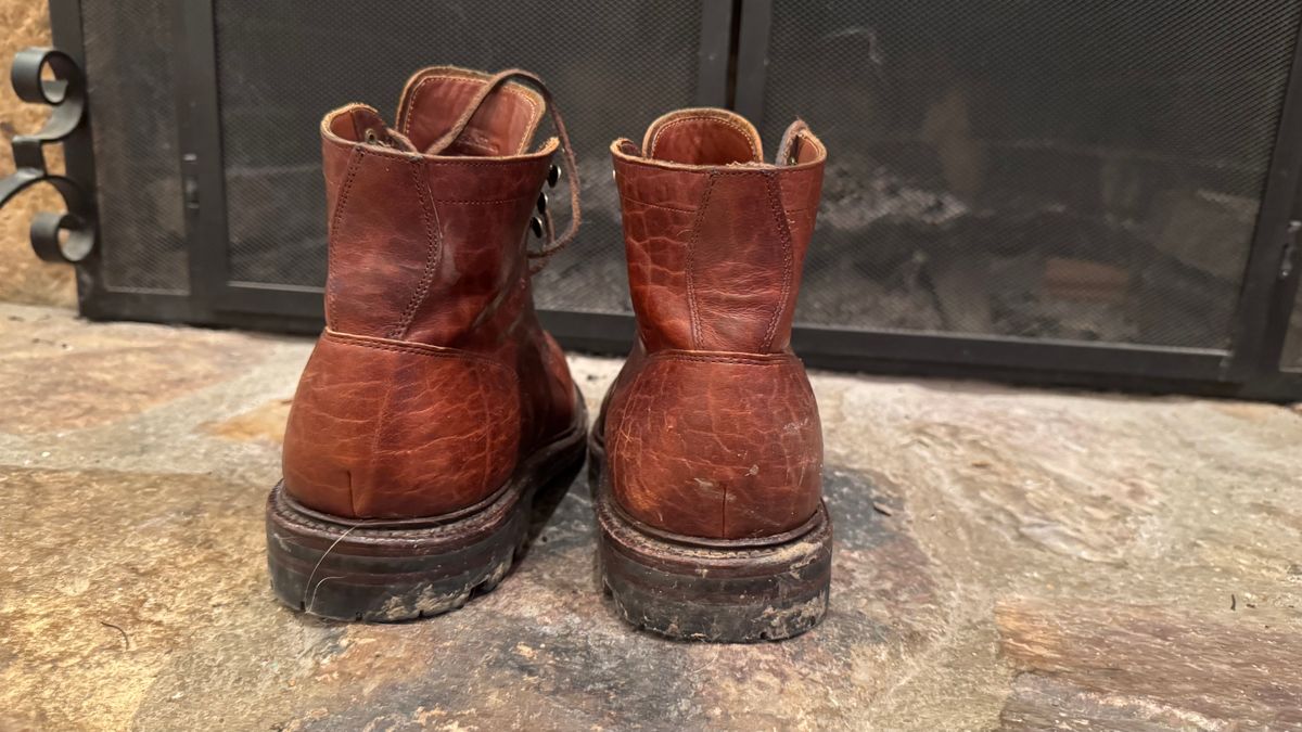 Photo by bigsmallies on February 5, 2025 of the Grant Stone Diesel Boot in Seidel Walnut Bison.