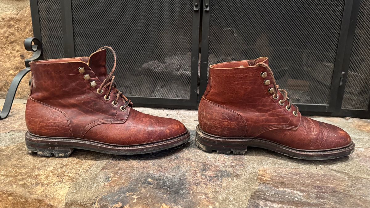 Photo by bigsmallies on February 5, 2025 of the Grant Stone Diesel Boot in Seidel Walnut Bison.