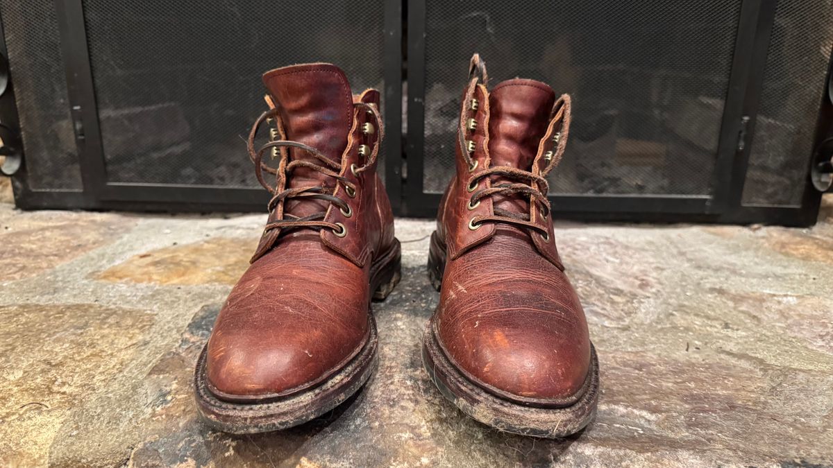 Photo by bigsmallies on February 5, 2025 of the Grant Stone Diesel Boot in Seidel Walnut Bison.