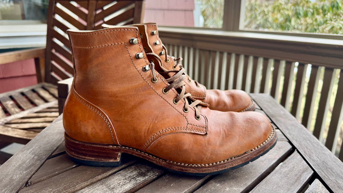 Photo by bigsmallies on March 4, 2026 of the Oldspeed MFG Custom Model in Horween Russet Horsehide Strips.