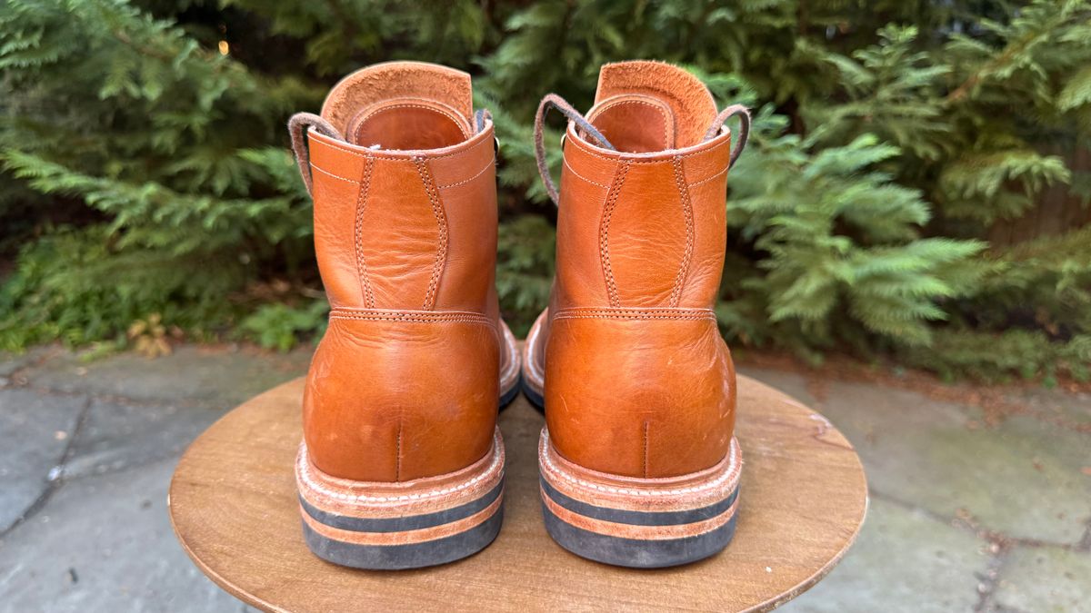 Photo by bigsmallies on October 1, 2025 of the Grant Stone Diesel Boot in Badalassi Carlo Saddle Tan Minerva.