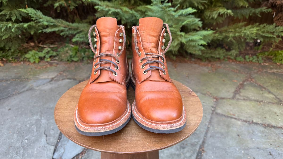 Photo by bigsmallies on October 1, 2025 of the Grant Stone Diesel Boot in Badalassi Carlo Saddle Tan Minerva.