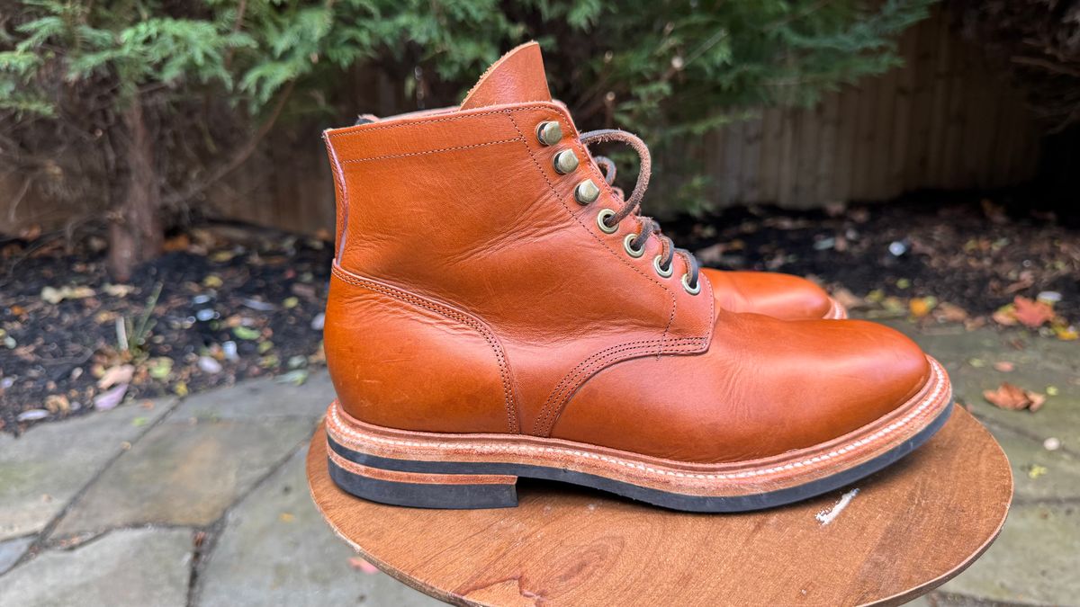 Photo by bigsmallies on November 1, 2025 of the Grant Stone Diesel Boot in Badalassi Carlo Saddle Tan Minerva.