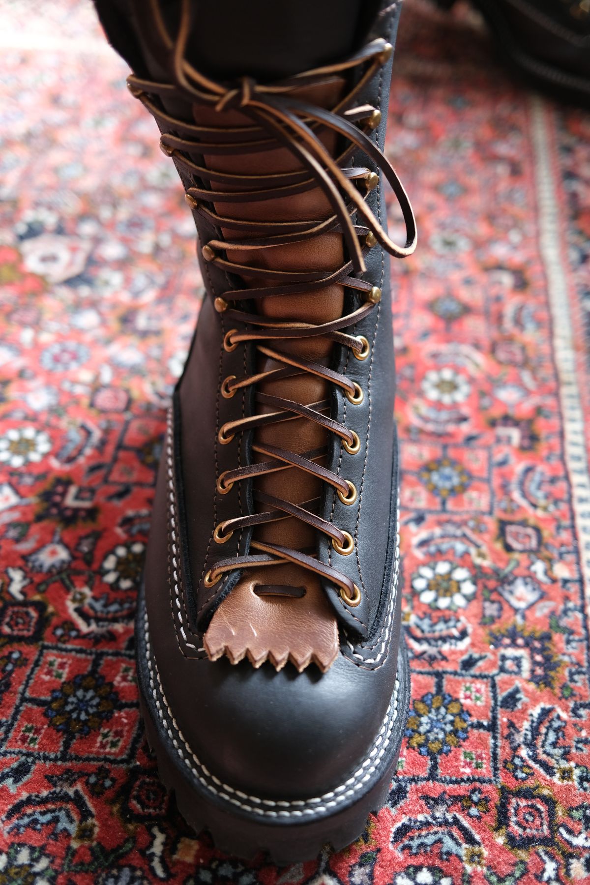Photo by Fardad on March 4, 2025 of the Wesco Jobmaster in Black Leather.