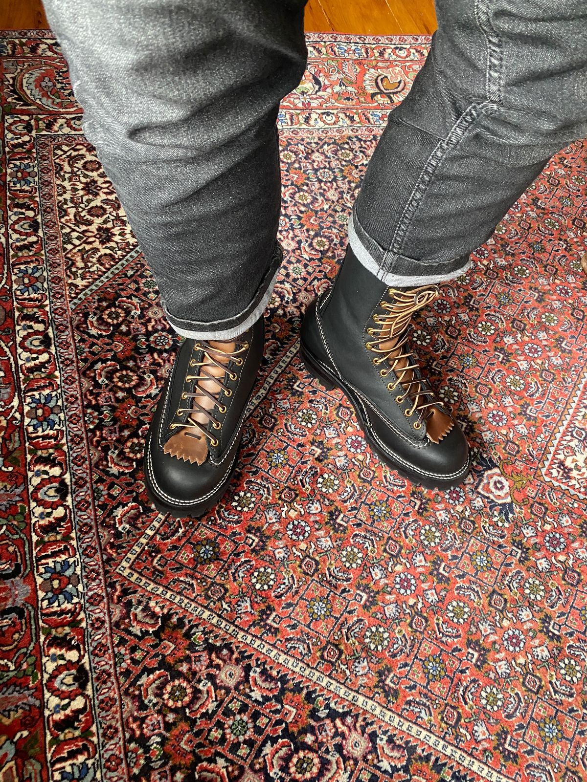 Photo by Fardad on March 4, 2025 of the Wesco Jobmaster in Black Leather.