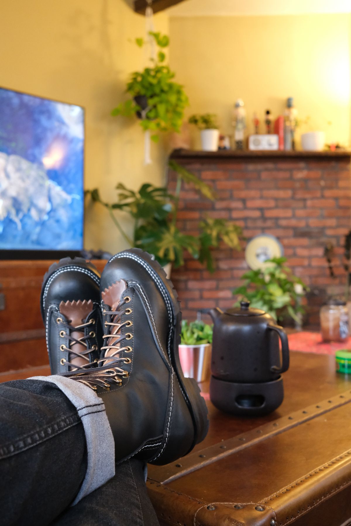 Photo by Fardad on March 4, 2025 of the Wesco Jobmaster in Black Leather.