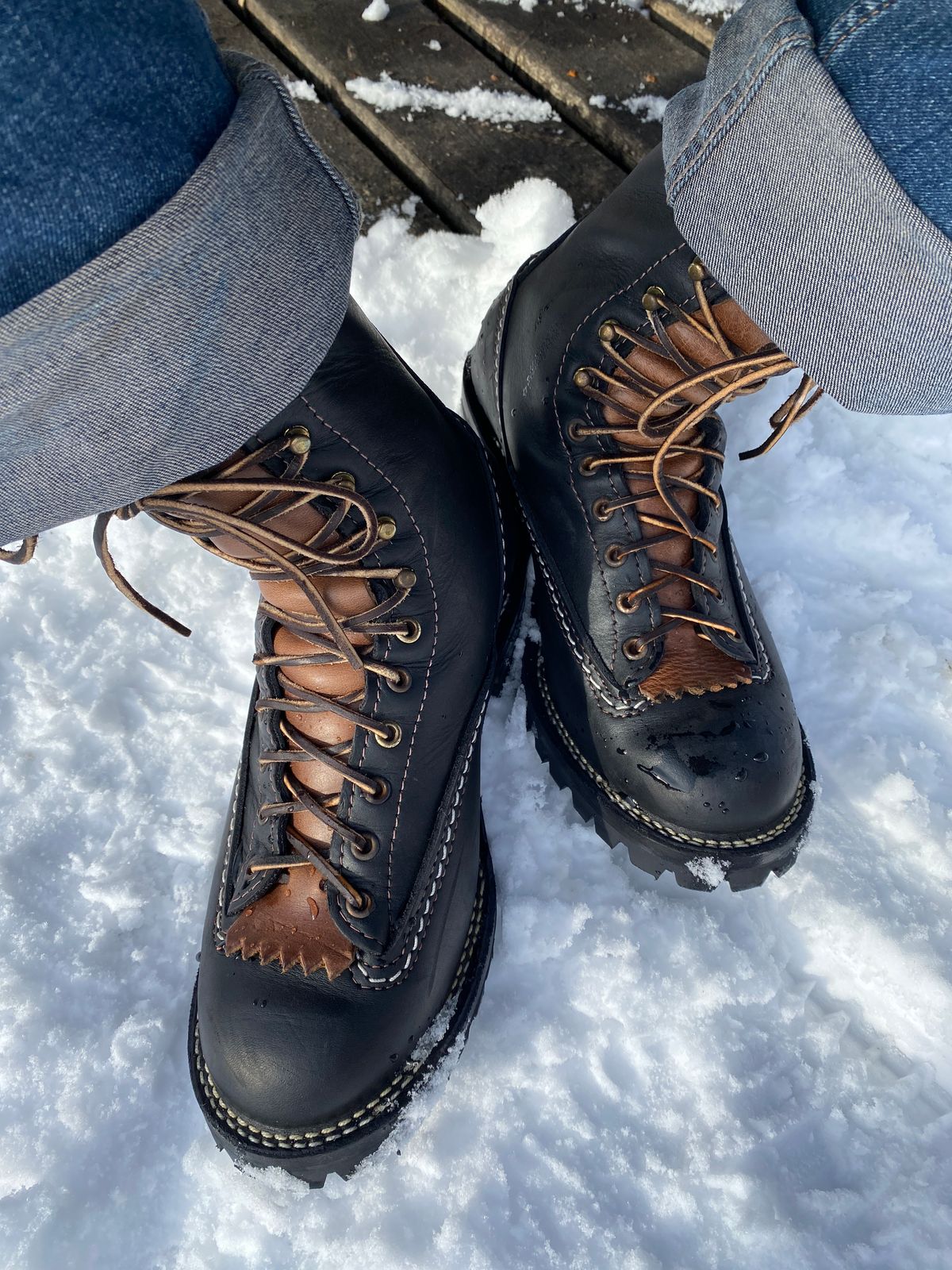 Photo by Fardad on December 28, 2025 of the Wesco Jobmaster in Black Leather.