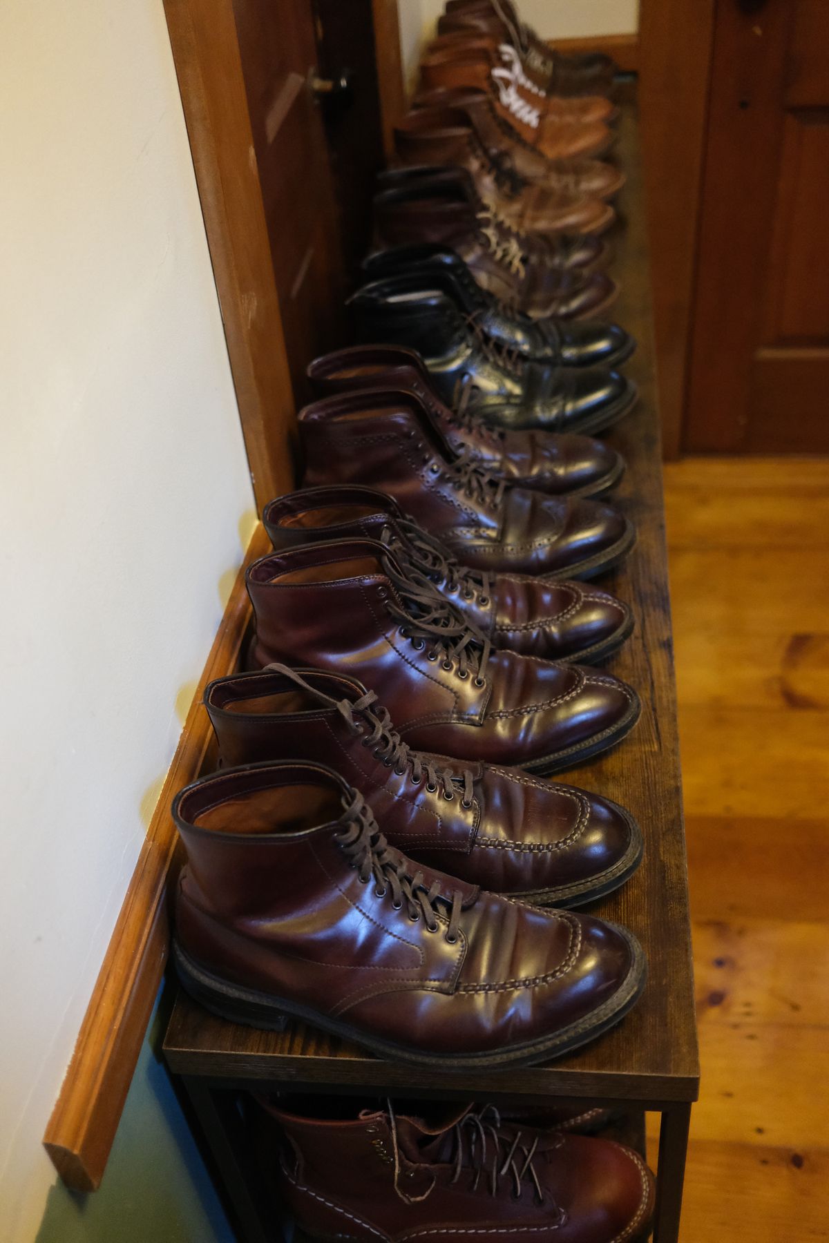 Photo by Fardad on December 17, 2025 of the Alden Indy Boot in Horween Color 8 Shell Cordovan.