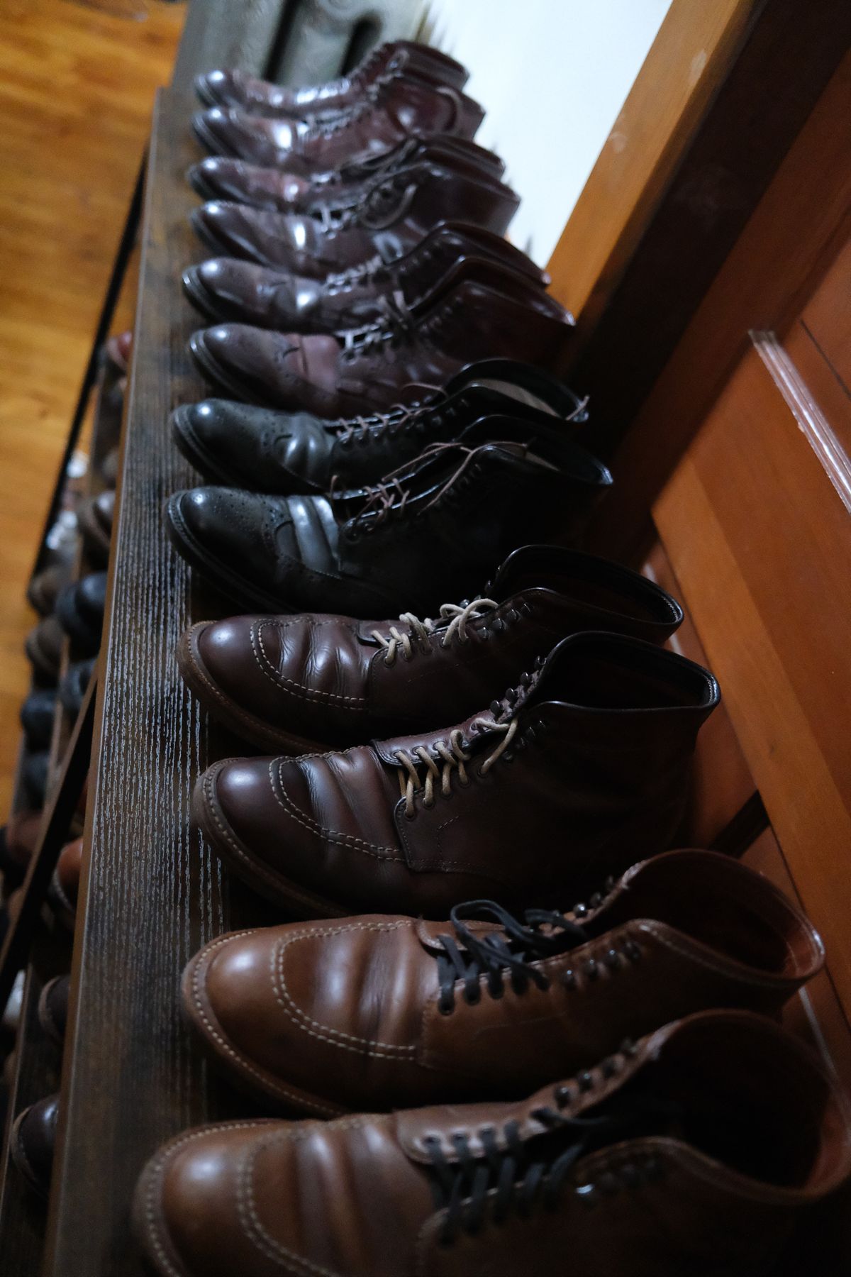 Photo by Fardad on December 17, 2025 of the Alden Indy Boot in Horween Color 8 Shell Cordovan.