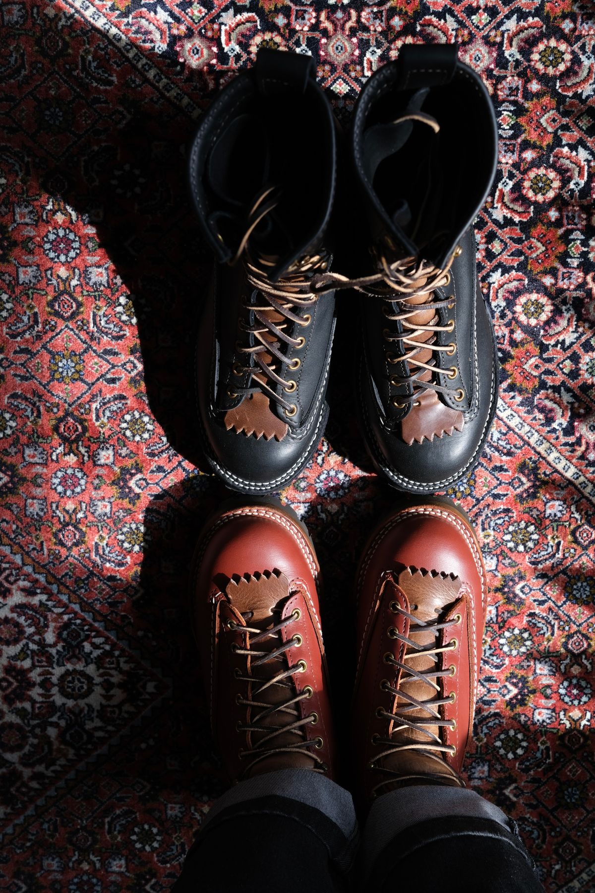 Photo by Fardad on March 12, 2025 of the Wesco Jobmaster in Seidel Redwood Oil Tan.